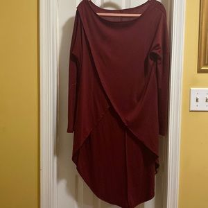 Burgundy blouse